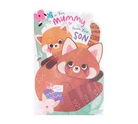 UK Greetings Carte de fête des mères pour maman de la part de votre fils - Motif animal mignon