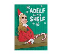 UK Greetings Carte de Noël pour lui/elle/amie - Motif Adelf on the Shelf