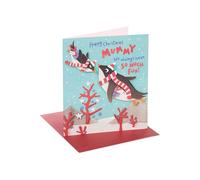 UK Greetings Carte de Noël pour maman - Motif pingouins mignons