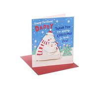 UK Greetings Carte de Noël pour papa - Motif ours polaires mignons