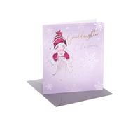 UK Greetings Carte de Noël pour petite-fille Motif Cosy Girl