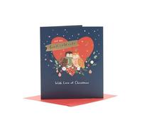 UK Greetings Carte de Noël pour tante et oncle - Motif hiboux festifs
