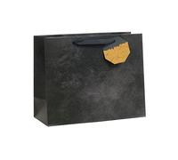 UK Greetings | Grand sac cadeau pour lui/elle/ami(e)|Sacs de fête pour cadeaux|anniversaire/mariage/fête des mères | Design noir | 33 x 26,7 x 13,7 cm