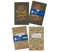 UK Greetings Lot de 16 cartes de Noël pour lui/elle/ami - 2 Tis The Season Designs