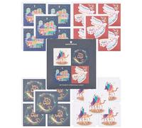 UK Greetings | Lot de 20 cartes de Noël caritatives pour lui/elle/ami | Cadeaux de Noël | 4 motifs religieux | 15 x 15 cm