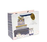 UK Greetings Sac cadeau Motif papillon Rose Grand sac cadeau