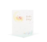 UK Greetings Winnie l'ourson Carte de naissance pour lui/elle/ami Motif lune