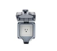 UK US FR DE EU Standard IP66 13A 16A 250V Weatherproof Waterproof Outdoor Wall Power Socket Box Electrical Outlet Charging Pile NWPNLXEA(MP21-A-15A)