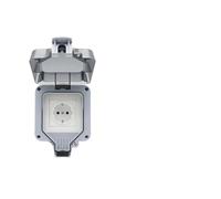 UK US FR DE EU Standard IP66 13A 16A 250V Weatherproof Waterproof Outdoor Wall Power Socket Box Electrical Outlet Charging Pile NWPNLXEA(MP22-A-15A)