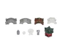 UKCOCO 10 Pièces Décoration Miniature en Résine Style Zen | Finition Réaliste, Proportions Équilibrées, pour Gravier et Pots Peu Profonds, Jardins Miniatures