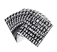 UKCOCO 10feuilles Autocollants Lettres et Chiffres Décalcomanies Alphabet et Chiffres Adhésifs Stickers Lettres et Auto-adhésives