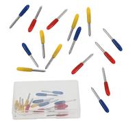 UKCOCO 15 Pièces Outils de Découpe pour Traceur en Acier Tungstène Lames à 30°, 45° et 60°, Résistance à l'usure pour Machines à Graver