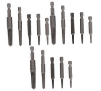 UKCOCO 15pièces Extracteur De Vis Cassée Outil Professionnel Pour Retirer Vis Endommagées Et Boulons Rouillés Kit De Forets à Tourne- Pour Mécanique Et Réparations