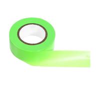 UKCOCO 1rouleau Ruban de Marquage Fluorescent Nonadhésif Pvc Vert Bande de Sécurité Résistante pour Délimitation de Zones Dangereuses et Travaux Ruban Barricade Réutilisable Résidu
