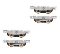 UKCOCO 2 Ensembles Poulie Porte Et Fenêtre Quincaillerie Portail Coulissant Roue Portail Coulissant Joint De Porte De Garage Portière Loquet Rouleau Cannage Chaussures Roller 2 Pièces * 2