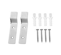 UKCOCO 2 Ensembles Support D'urinoir Mural en Acier Inoxydable Crochet Fixe pour Installation, Kit de Vis et Outils en Plastique pour Salle de Bain