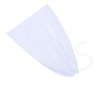 UKCOCO 2 Pièces Filtres de Poche en Nylon, Filtre à Mailles Ultra-Fines Blanc, Réutilisable, pour Piscine et Bassin, Nettoyage de Feuilles et Débris