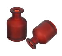 UKCOCO 2 Pièces Flacon Diffuseur Verre Rechargeable pour Huile Essentielle Bouteille Parfum Ambiance Verre Cylindrique pour Maison Bureau DIY Aromathérapie