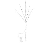 UKCOCO 2 Pièces Lampe Branche LED Argentée pour Décoration Intérieure et Photographie, Lumière Douce sans Pile, Matériau Plastique et Fil de Fer, Accessoires Photo pour Atmosphère