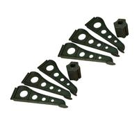 UKCOCO 2 Pièces Support de Sapin de Noël 1, 2m Base Réglable, en ABS | Pieds Antidérapants en Caoutchouc, Pince Spirale Ajustable, Protège le Sol, Usage Intérieur Extérieur