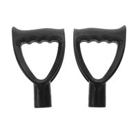 UKCOCO 2 poignées de pelle, poignée de bêche en plastique en forme de D, | Poignées de rechange pour outils de jardinage, poignées en plastique en forme de D, compatibles avec les pelles à bêcher