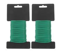 UKCOCO 2 Rouleaux Attaches Souples Vertes TPR pour Plantes Grimpantes | Fixation Polyvalente, Entraînement Facile des Tomates et Bonsaïs, Maintien des Vignes, Outils de Jardin, Balcon Extérieur
