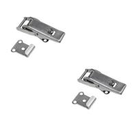 UKCOCO 2pièces Cadenas Acier Avec Boucle à Ressort Pour Boîtes à Outils Et Verrouillage Pour Et Rangement