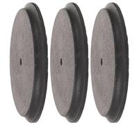 UKCOCO 3 Pièces Socle Lesté pour Poubelle Ronde, Stabilisateur Plastique | Base Anti-basculement 4,5 Pouces, Cuisine et Bureau, Limite les Renversements, Réduit les Bruits