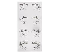 UKCOCO 4 Paires Autocollants Halloween pour Yeux Stickers Ombre à Paupières Araignée et Chauve-Souris Décoration Légère pour Fête Costume Effet Mysterieux et Élégant Cadeau Femme