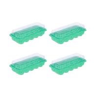UKCOCO 4 Pièces Boîte de Germination à 10 Trous en Plastique Vert