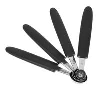 UKCOCO 4 Pièces Cuillères à Glace Acier Inoxydable Set de Cuillères à Melon Multifonctions pour Fruits Robustes et Faciles à Nettoyer Ustensiles Pratiques pour Maison