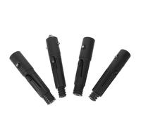 UKCOCO 4 Pièces Embout Fileté Compatible avec Manche de 2,2cm en Plastique pour Perche Télescopique Accessoire en Fer avec Clip Ressort de Balai pour Nettoyage Domestique