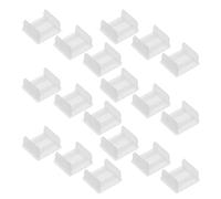 UKCOCO 50 Pièces Capuchon de Rail pour Mini-Stores 25mm, Plastique | Compatible Rails Métalliques, Installation Facile, Protège les Extrémités, Usage Maison et Travail, Lot de Pièces