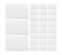 UKCOCO 50 Pièces Enveloppes Carte Blanches Style Européen en Papier, | Surface Lisse, Pli Standard et Rabat Rapide, Usage Postal, Protège L’encre et Limite les Marques