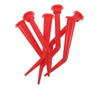 UKCOCO 6 Pièces Buse D’étanchéité en Plastique Rouge, Rallonge pour | Accessoire pour Fenêtre et Mastic, Usage Chantier, Flux Régulier, Compatible Plupart des Outils