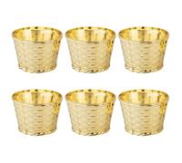 UKCOCO 6 Pièces Support pour Mini Sapin de Noël de Bureau, Base Stable en | Présentoir de Bureau pour Arbre Artificiel, Installation Facile, Panier Décoratif, Format Compact, Usage Saisonnier