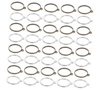 UKCOCO 60 Pendentifs Ronds à Lunette Ouverte en Alliage, Cadre Creux Robuste, pour Fabrication de Bijoux et Loisirs Créatifs DIY