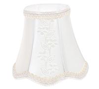 UKCOCO Abat-jour pour Applique Murale E14 Motif Feuilles, Abat-jour Cylindrique en Tissu, Accessoire Lumineux pour Décoration Intérieure, Usage Bureau et Maison, Solide