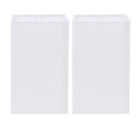 UKCOCO Abat-jours Protection Douce Lumière en Tissu Blanc pour Lampe E27 Lot de 2 Design Moderne Chic, Cuisine et Lustre