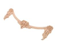 UKCOCO Applique Décorative en Bois Sculpté, Moulure Décorative, 11,79x3,93 Pouces, Beige, pour Murs et Portes, Style Antique, DIY et Décoration Intérieure