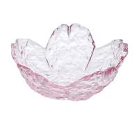 UKCOCO Assiettes à Fleurs en Verre Martelé 2 Pièces, Plat D'assaisonnement Polyvalent Design Unique de Cinq Pétales, pour Usage Domestique et Restaurant