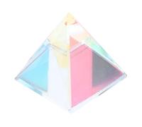 UKCOCO Attrape-soleil Prismatique, Pyramide de Prismes de Couleur en Verre, Réfraction Lumière, Mélange de Couleurs, Décoratif, Fille, pour Fenêtre et Bibliothèque