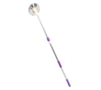 UKCOCO Balai à Manche en Acier Inoxydable Nettoyage des Sols, Manche Télescopique Robuste avec Design Gain de Place, Accessoire pour Balai Frange Pourpre