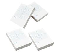 UKCOCO Bloc-notes de Coordonnées Xy en Papier Blanc pour Exercices de Maths | Grille pour Graphiques Précis, Format Pratique à Emporter, Double Usage Axes Xy et Page Vierge