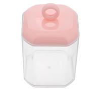 UKCOCO Boîte de Rangement Coton Démaquillant avec Couvercle Organisateur Maquillage Transparent pour Cotons-tiges Cure-Dents et Boîte Pratique et Élégante pour Salle de Bain et Table