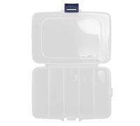 UKCOCO Boîte de Rangement pour Scie Couvercle en Polypropylène, Boîte Compartimentée Transparente, pour Rangement d'Outils et Usage en Atelier
