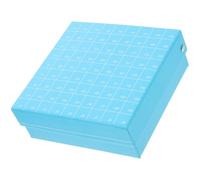 UKCOCO Boîte de Rangement pour Tubes à Microcentrifuger en Papier et Plastique, 81 Compartiments, Design Pratique pour Stockage et Congélation en Laboratoire