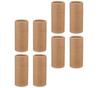 UKCOCO Boîte d'emballage cylindrique en papier kraft, conteneurs pour thé et bâtons d'encens, boîte papier, lot de 8 pièces, emballage séparé, facile à transporter