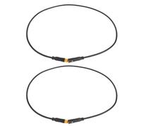 UKCOCO Câble D'extension Électrique 2pcs Noir en Abs et Alliage Connecteurs Mâle et Femelle, Faible Impédance, Compatible pour Usage Extérieur et Domestique