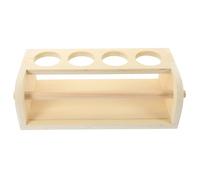 UKCOCO Chevalet en Bois Khaki Support pour Rouleau de Papier à Dessin et Rangement Bureau, Surface Lisse Trou pour Crayons, pour Activités Artistiques